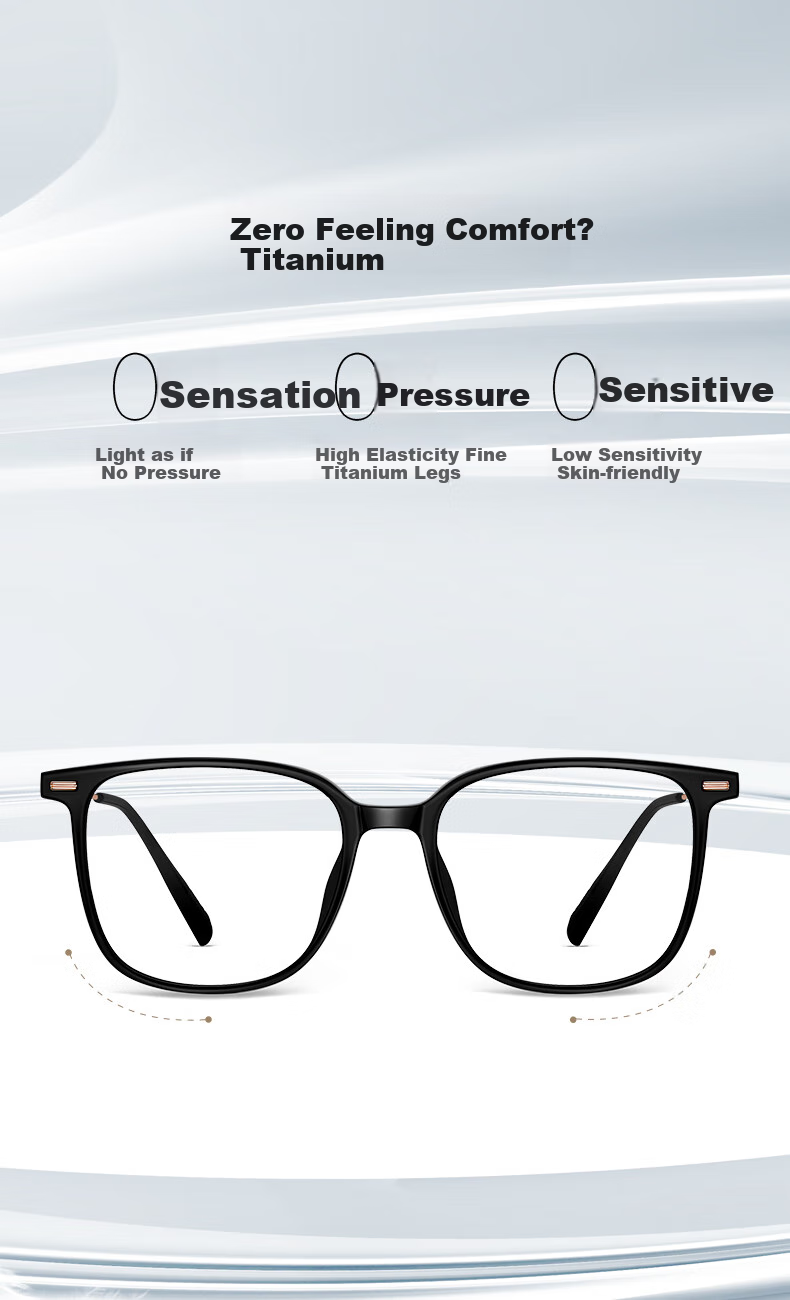 Очки для зрения ZEISS Lenses, оправа из ультралегкого титана, антибликовые, унисекс
