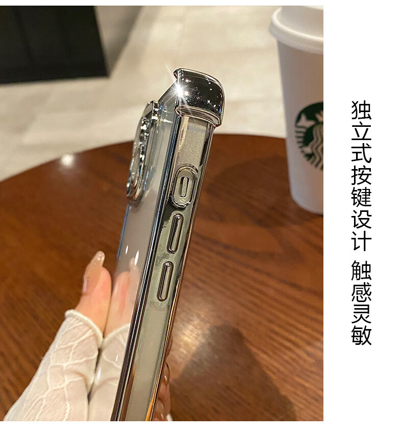 Чехол для iPhone 15 Mengxiangkejia, прозрачный, с полной защитой камеры, ультратонкий, противоударный, пылезащитный, антиотпечатки, простой дизайн для мужчин и женщин, титановый серый