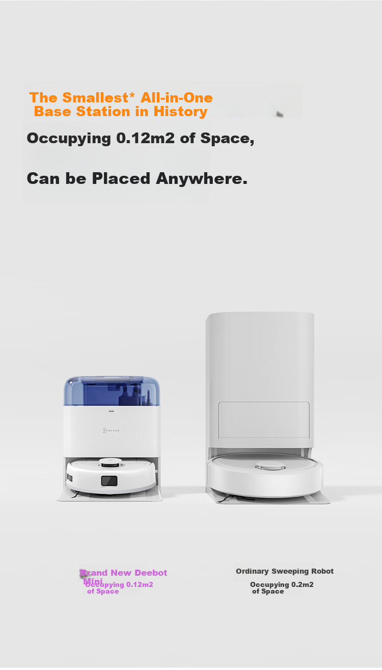 Робот-пылесос ECOVACS Deebot Mini Juejuezi, с функцией влажной уборки, фиолетовый