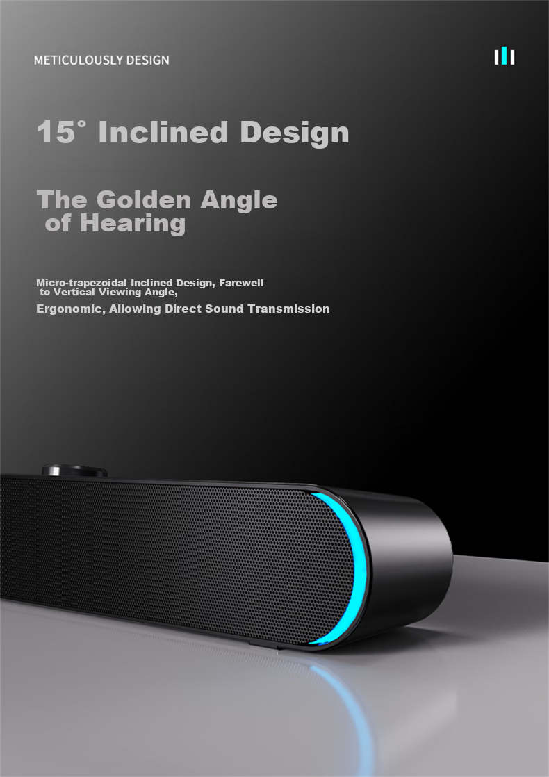 Колонки SADA V-183 Bluetooth/USB с микрофоном, мини-сабвуфер, настольные, проводные, черный