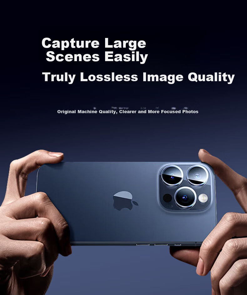 Защитная пленка для камеры Smorss для iPhone 15 Pro Max, закаленное стекло, высокая четкость, защита от царапин, 2 комплекта