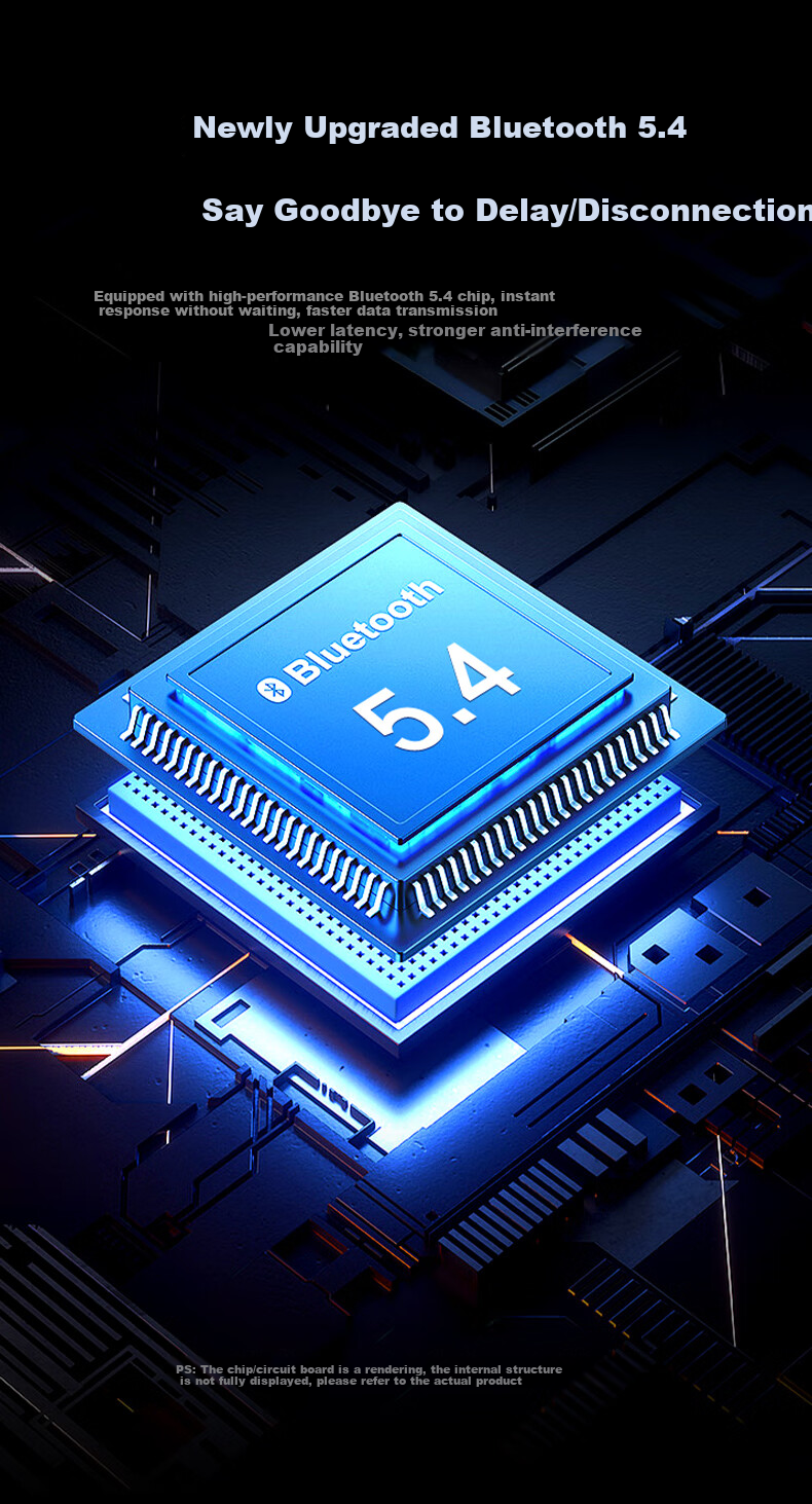 USB Bluetooth адаптер Pisen 5.4 с антенной, аудиоприемник для ПК, модуль для клавиатуры, мыши, наушников, колонок, 120м
