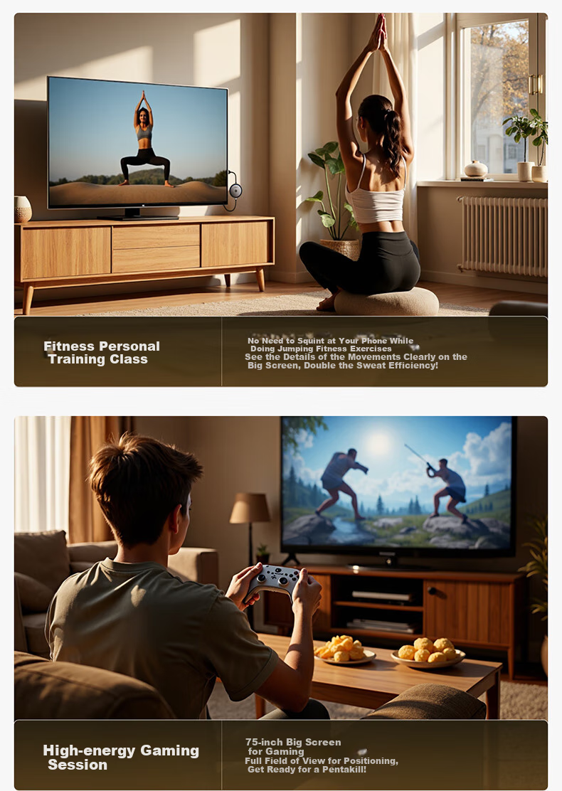 Беспроводное устройство передачи изображения Llano S450, 4K HD, HDMI, для телефонов Apple/Huawei, компьютеров, ноутбуков, подключение к ТВ, мониторам, проекторам