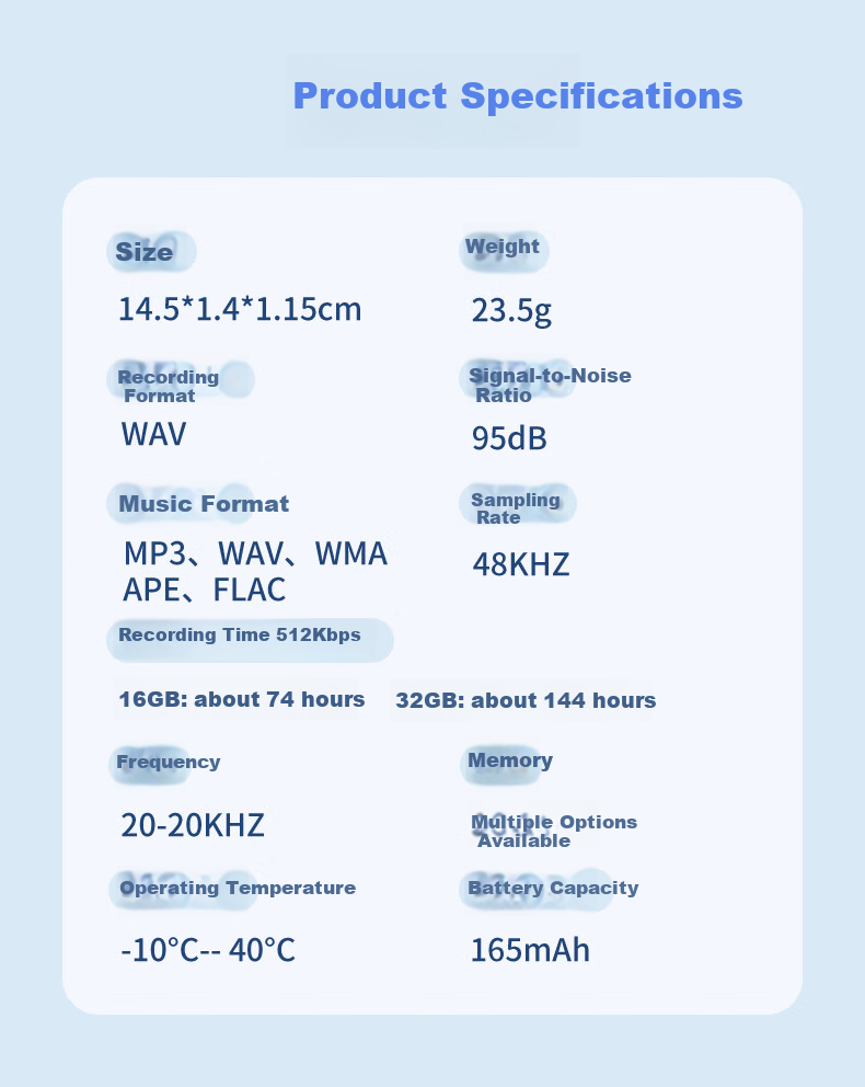 Диктофон Newsmy S100 8GB, портативный, для записи лекций и встреч, с функцией преобразования речи в текст