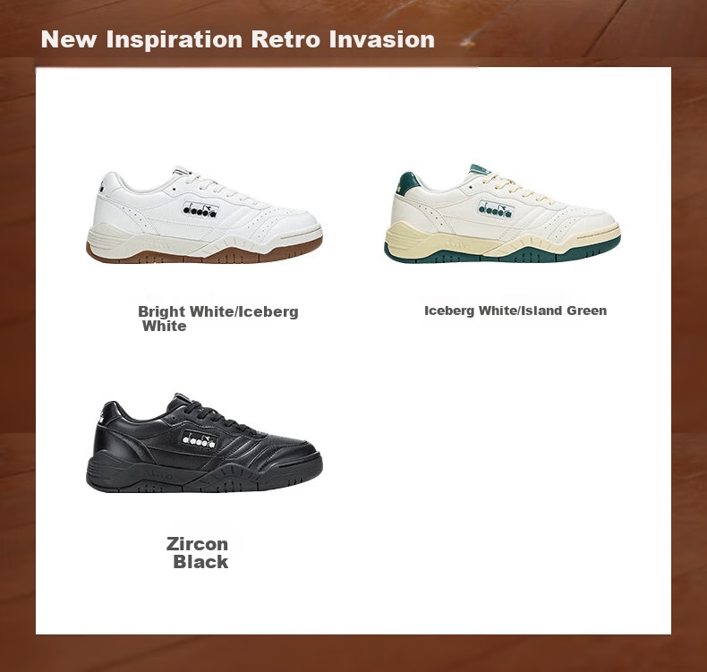 Diadora Мужские и женские низкие дышащие повседневные кроссовки ACTION, ярко-белый/цирконовый черный/ледяной белый, размер 37
