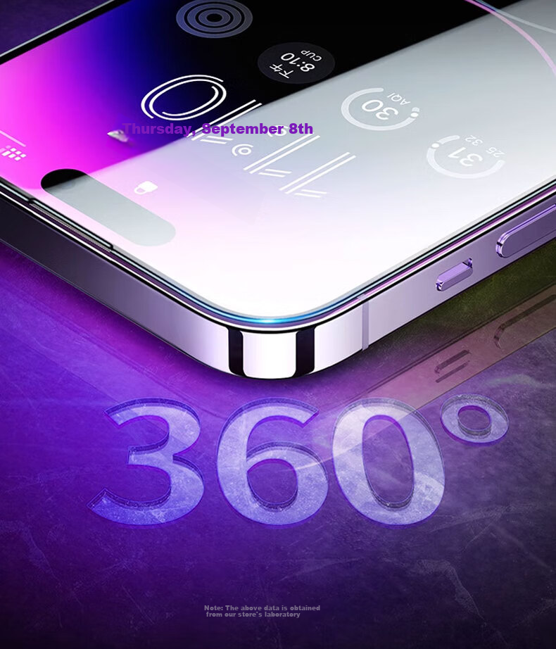 Защитное стекло для экрана KOOLIFE для iPhone 14 Pro, совместимо с iPhone 14/13/13 Pro, высокое разрешение, полное покрытие, ультратонкое, пылезащитное, 2 шт.