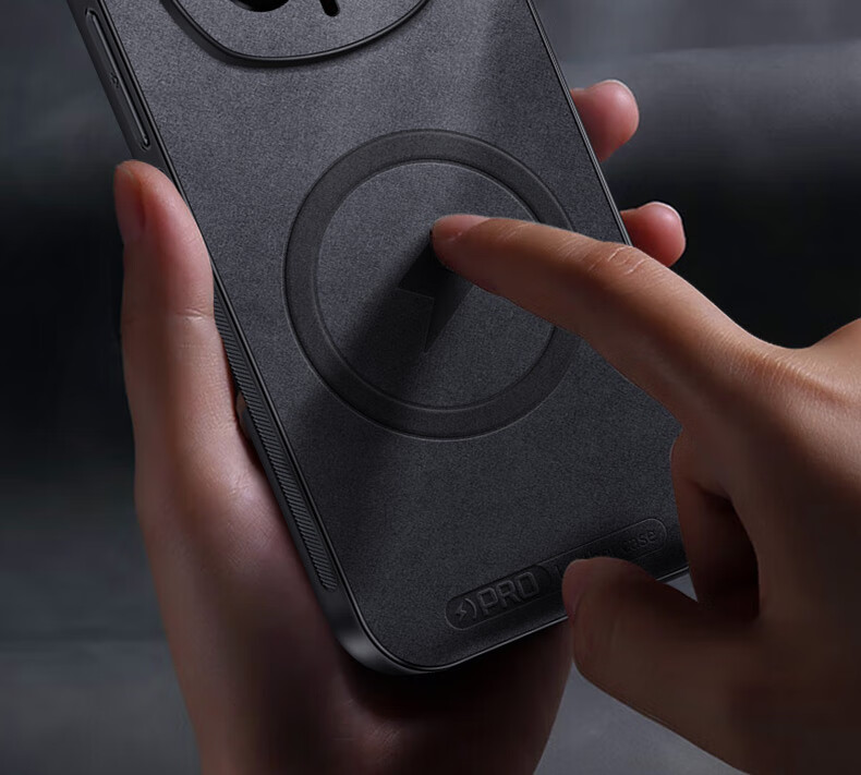 Чехол для телефона Shangsu для Honor Magic7 Pro, черный, из натуральной кожи, с магнитной застежкой
