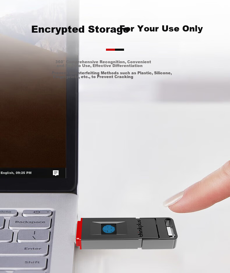 USB-накопитель с защитой отпечатков пальцев