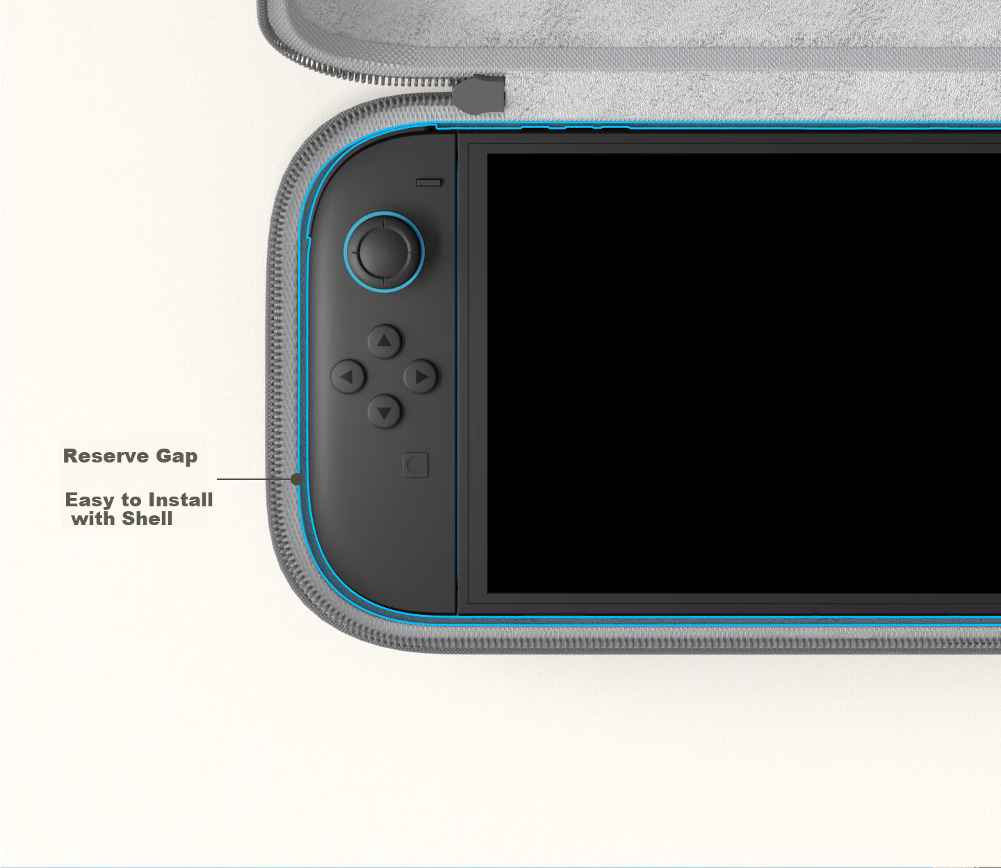 Чехол-органайзер Hagibis для Nintendo Switch 2, второе поколение, ударопрочный, портативный, для путешествий, серый