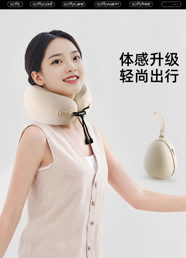 Huiduoduo U-shaped pillow for car neck protection, U-shaped