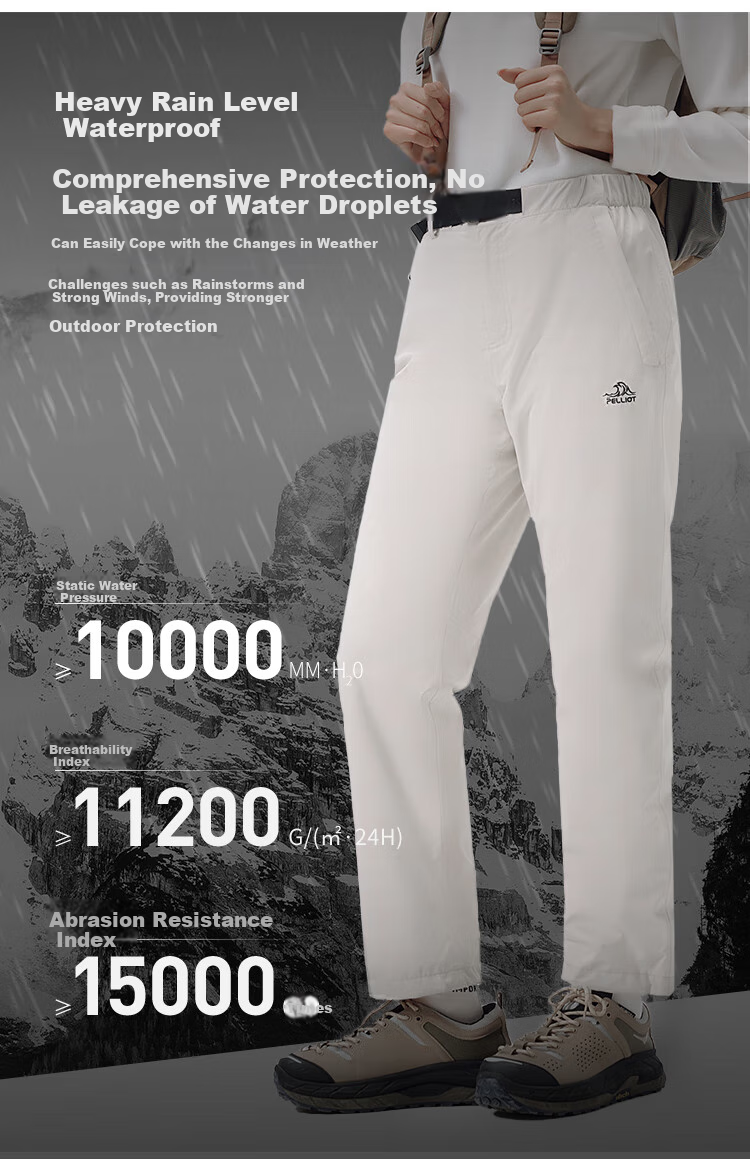 Женские брюки Pelliot Classic 2.0 для активного отдыха, осенние и зимние, водонепроницаемые и теплые, трехслойные походные брюки, цвет бежевый, размер XL