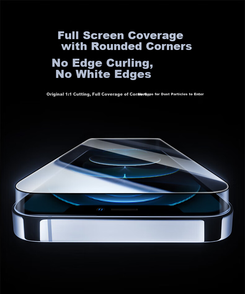Защитное стекло Smorss для Apple iPhone 12/12 Pro, 2 шт., антишпионское, противоударное, HD Clear, антибликовое, с защитой от отпечатков пальцев