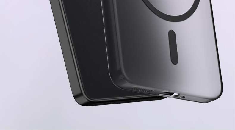 Baozou Чехол-накладка с магнитом для Xiaomi Redmi K80, противоударный, с защитой от отпечатков пальцев, прозрачный, черный