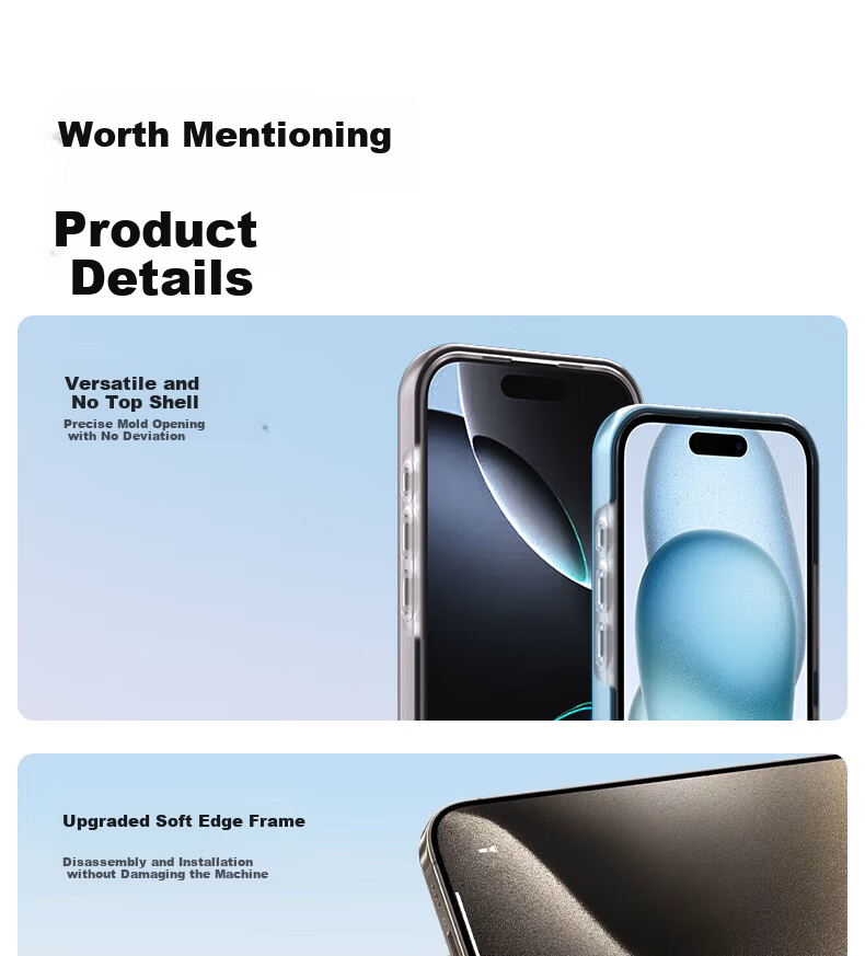 Чехол Hongzhuo для Apple iPhone 15 Pro Max, противоударный, силиконовый, с защитой от отпечатков пальцев, прозрачный, черный