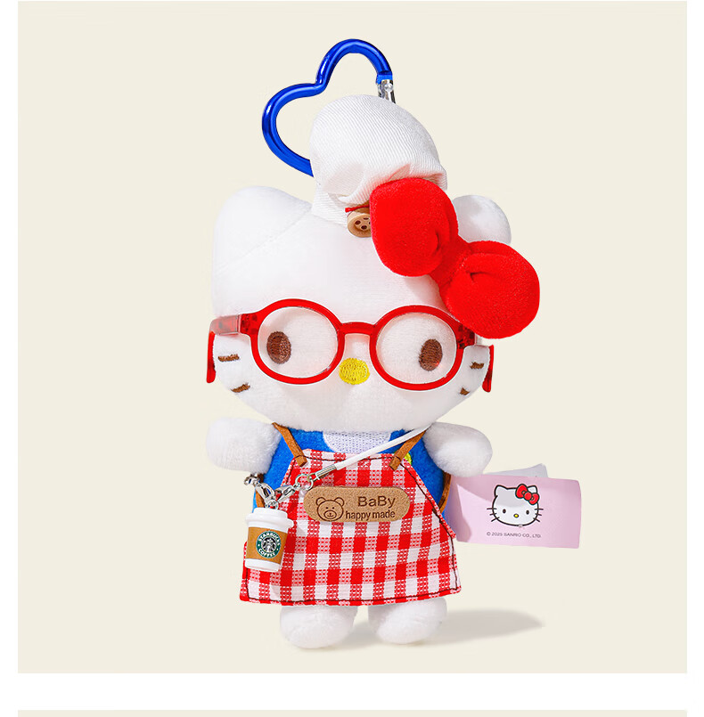 Плюшевая игрушка Yimeiwawa HelloKitty, подвеска для рюкзака, брелок, мягкая игрушка, подарок для девочки