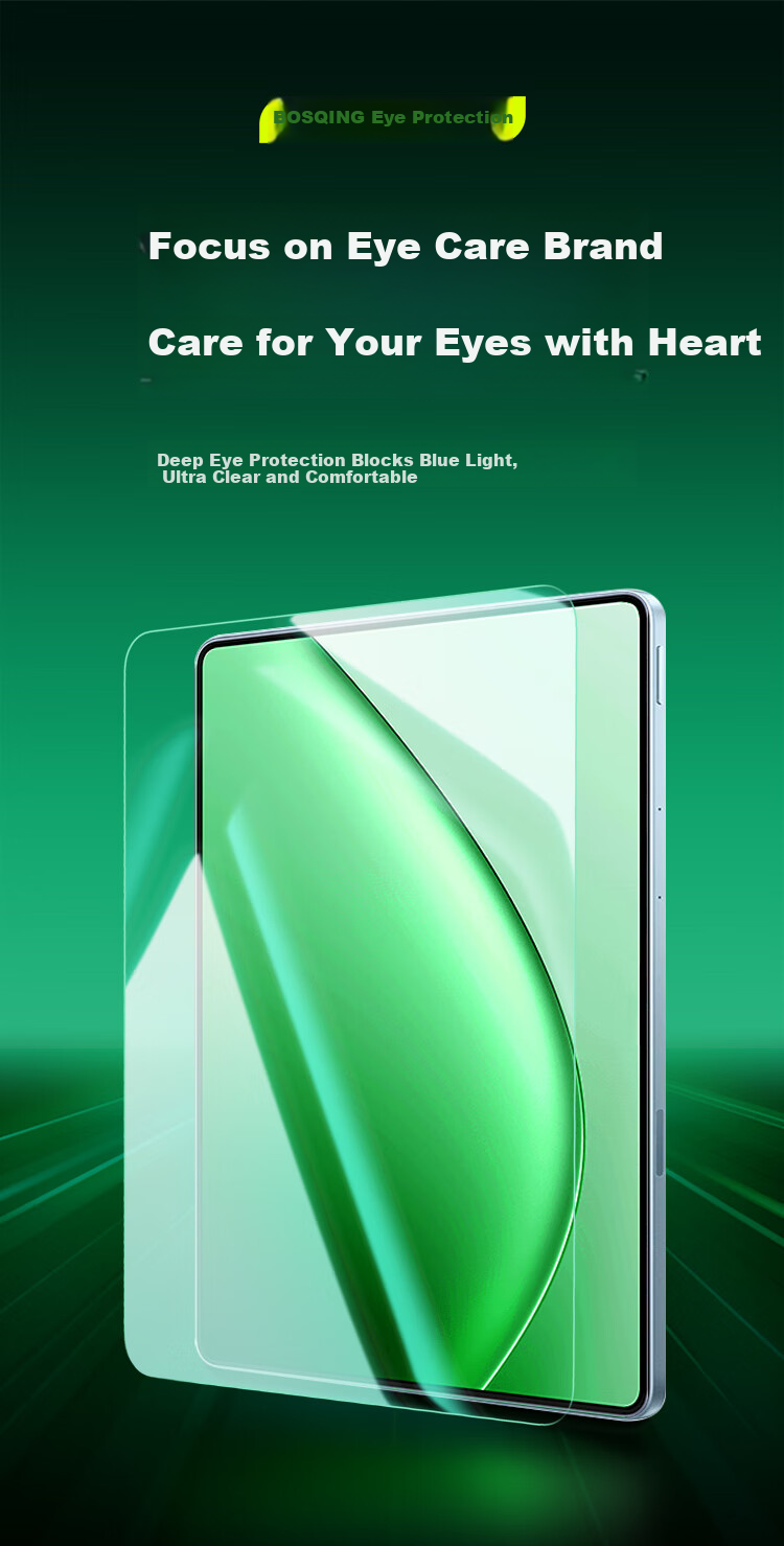 Защитная пленка BOSQING для Xiaomi Pad 7S Pro, 12.5 дюймов, противоударная, антибликовая, с защитой от синего света