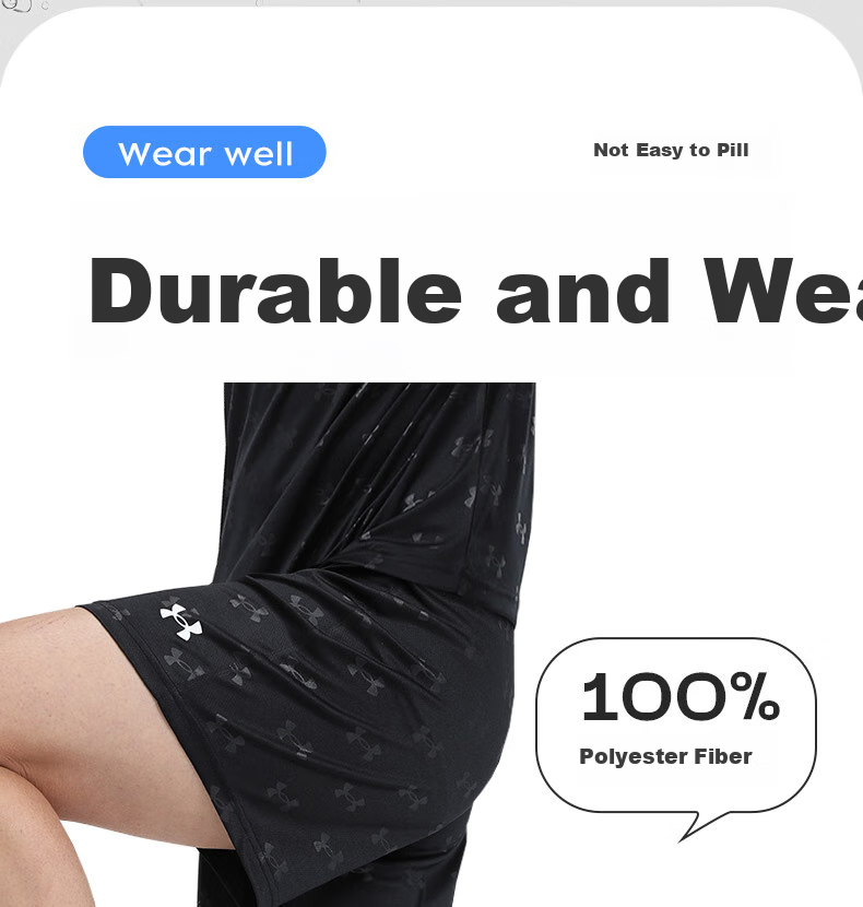 Шорты спортивные Under Armour, мужские, дышащие, для баскетбола, летние, колено