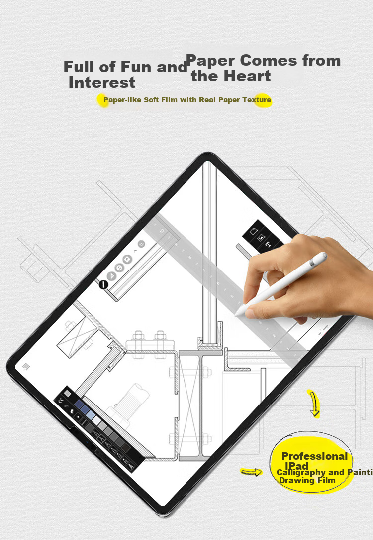 Защитная пленка PERFECTSIGHT Paper-Like для Apple iPad Mini 6 (7.9 дюймов), матовая, PET, для рисования и письма