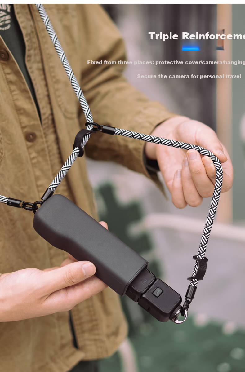 Ремень SUREWO для DJI Pocket 3/2, портативный ремешок для съемки, фиксирующий ремень от потери и падения, аксессуар для камеры Osmo Pocket третьего поколения