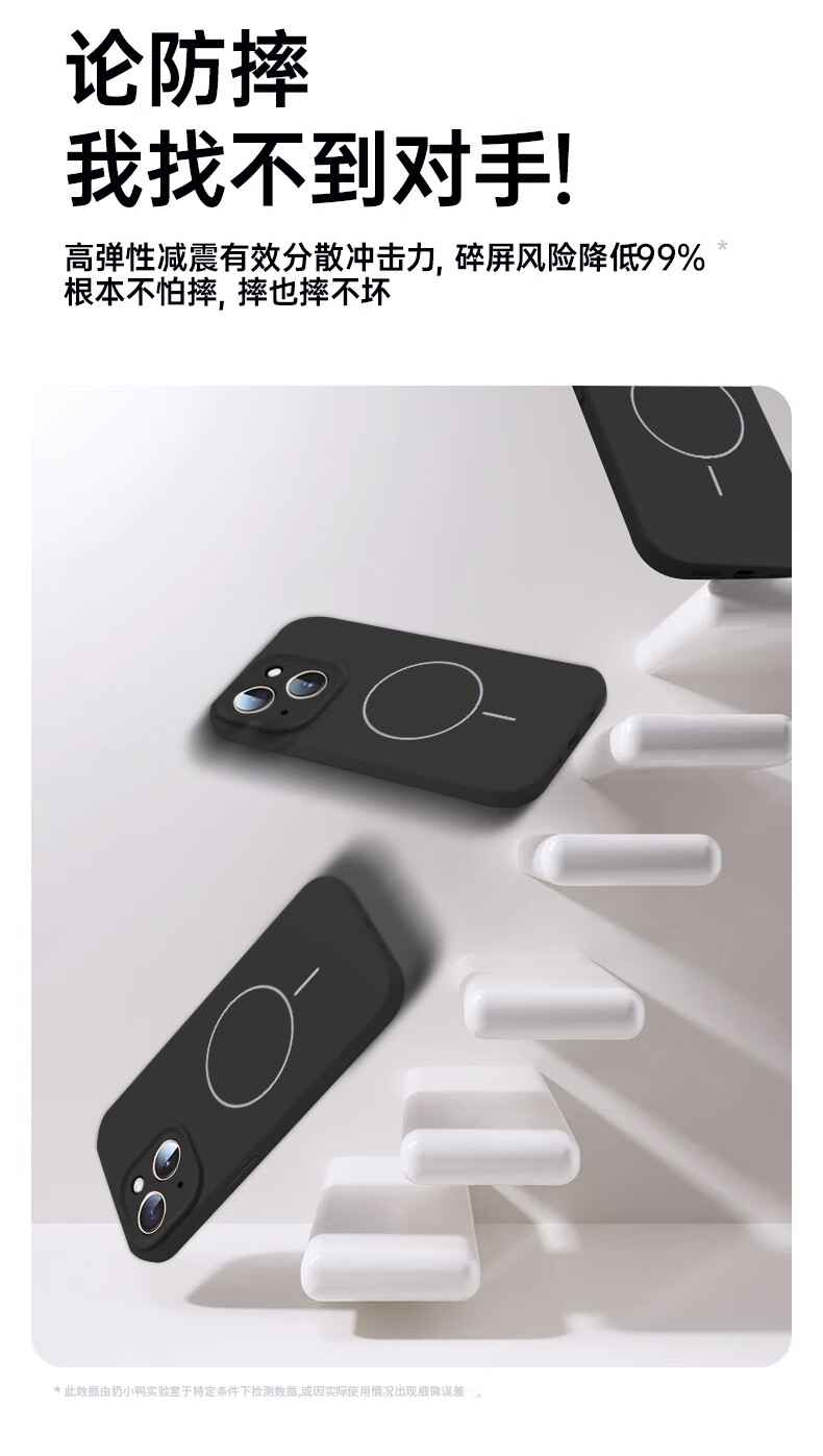 Чехол NEYAA для iPhone 13, синий, силиконовый, с защитой камеры, противоударный, MagSafe
