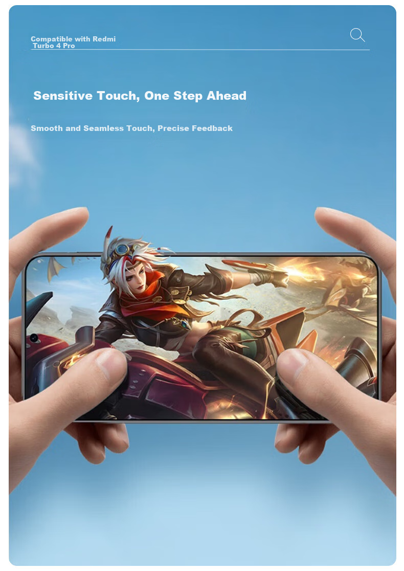 Защитное стекло LANGLING для Xiaomi Redmi Turbo 4 Pro, 2 шт., без черной рамки, HD, противоударное, устойчивое к царапинам