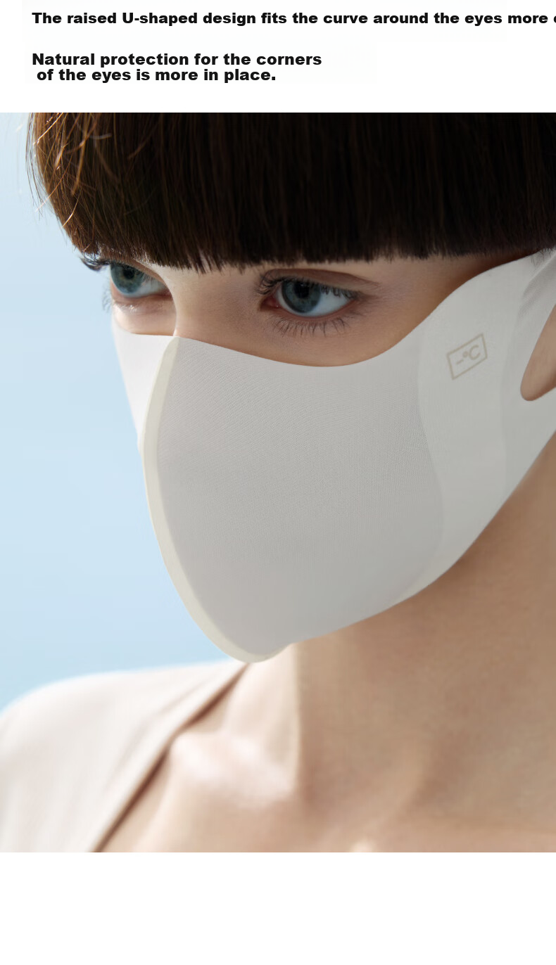 Маска для лица Bananain Liangpi 502UV Air унисекс, 3 шт. Защита от УФ, антибактериальная, дышащая, для похудения лица, 3D маска