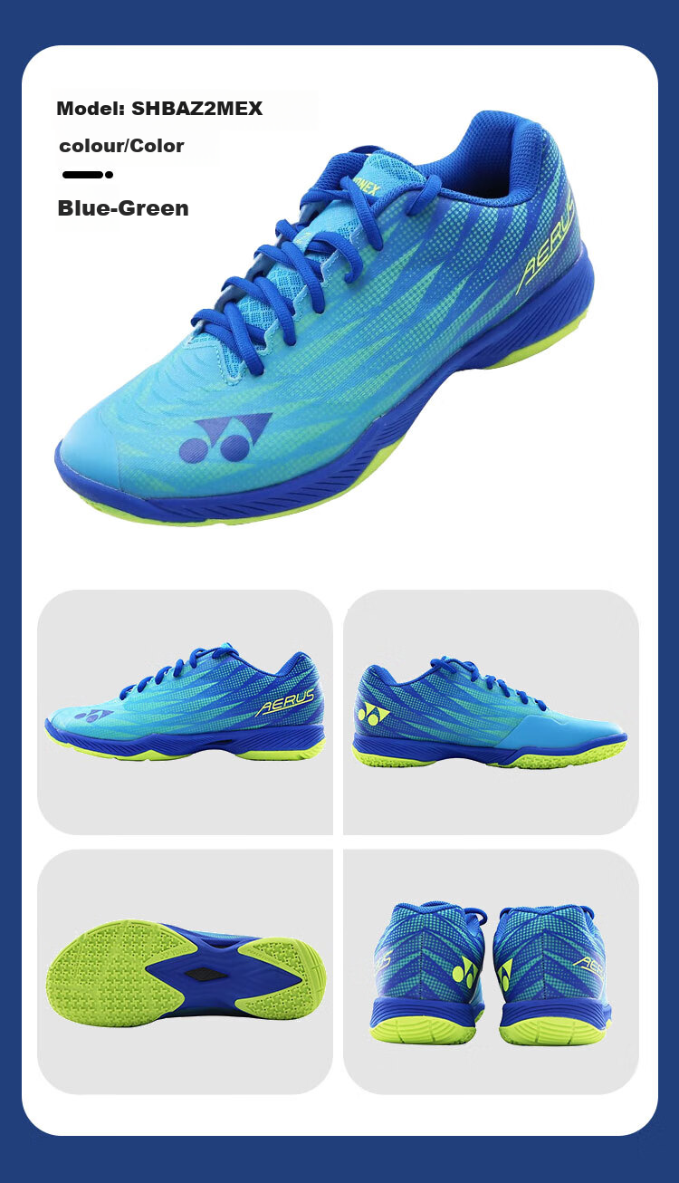 Кроссовки для бадминтона YONEX SHBAZ2WEX, мужские, широкие, темно-серые, размер 37