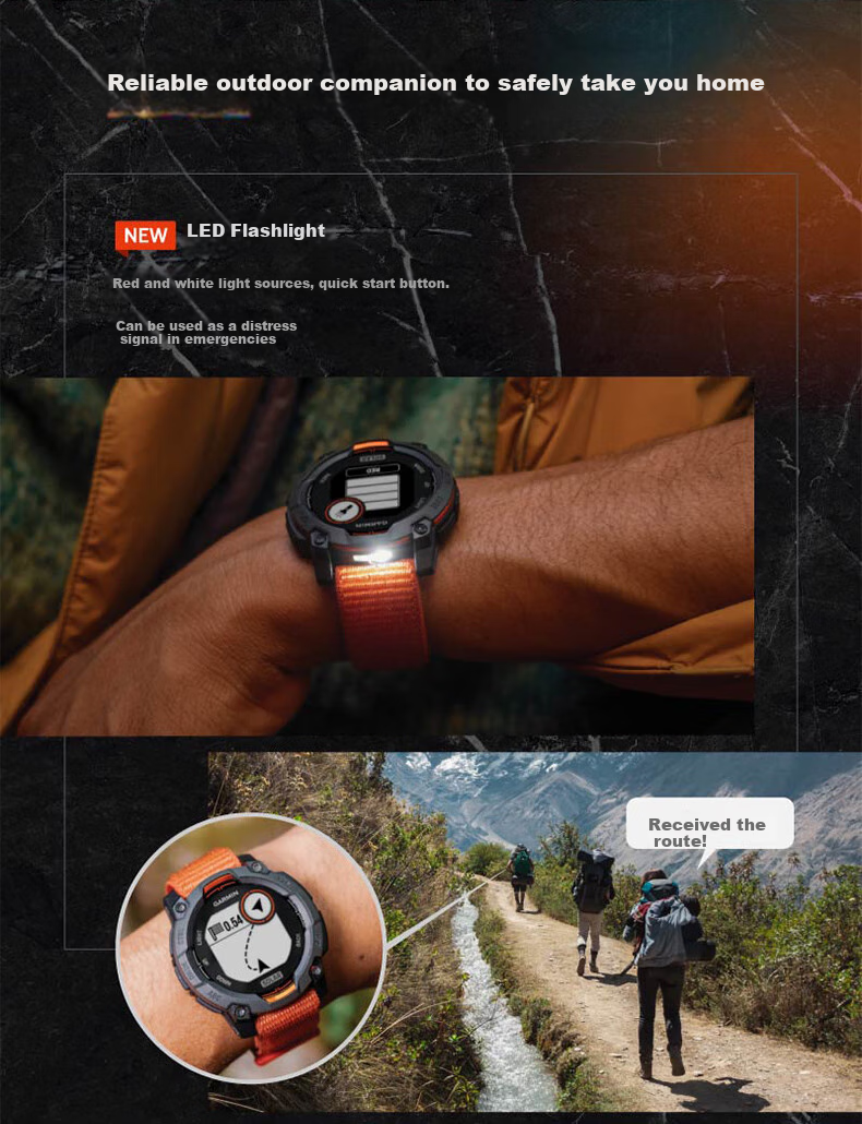 Умные часы GARMIN Instinct 3 Tactical Solar Edition, 50 мм, GPS, спортивные, для активного отдыха