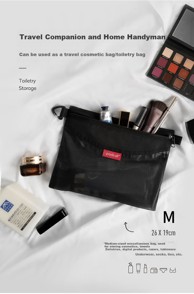 Набор сумок для хранения Pack All, косметичка, органайзер для туалетных принадлежностей, комплект для хранения различных предметов, серый