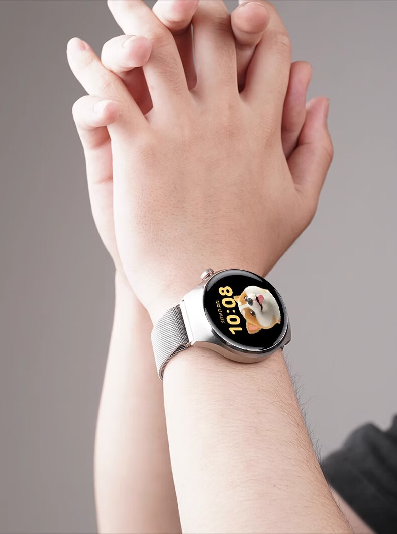 Ремешок Iboann для Vivo Watch 5, из нержавеющей стали, умный спортивный ремешок для часов IQOO Watch 5, силиконовый с магнитной застежкой, черный
