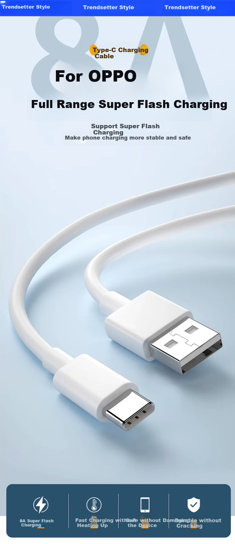 Кабель для зарядки Type-C