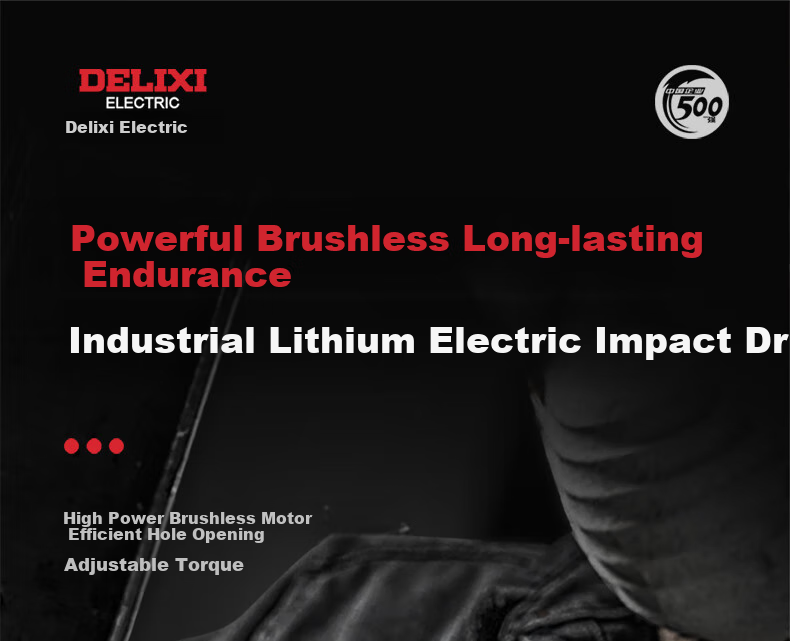 DELIXI ELECTRIC Аккумуляторная ударная дрель-шуруповерт 21В, бесщеточная, с высоким крутящим моментом, многофункциональный набор инструментов