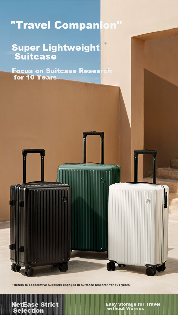 Чемодан Wangyiyanxuan Ultra-Light Large Capacity Suitcase, темно-серый, 24 дюйма