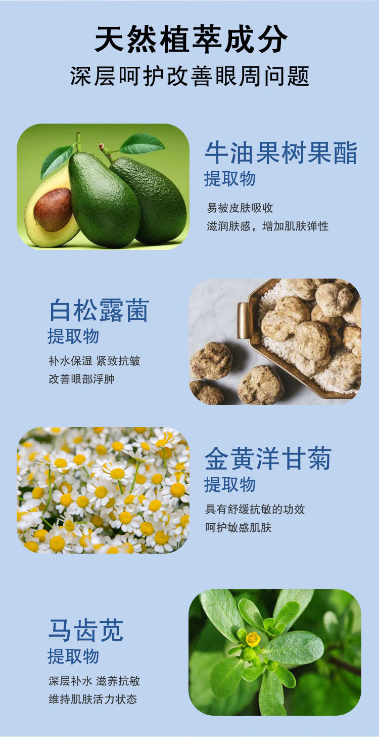 【国药集团天目湖药业】美颜坊多效舒润眼霜类蛇毒肽淡化黑眼圈眼袋抗皱补水保湿男女通用 【强烈推荐】2支装