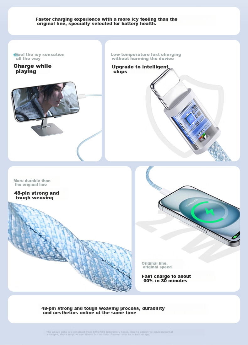 Кабель Smorss Apple Lightning