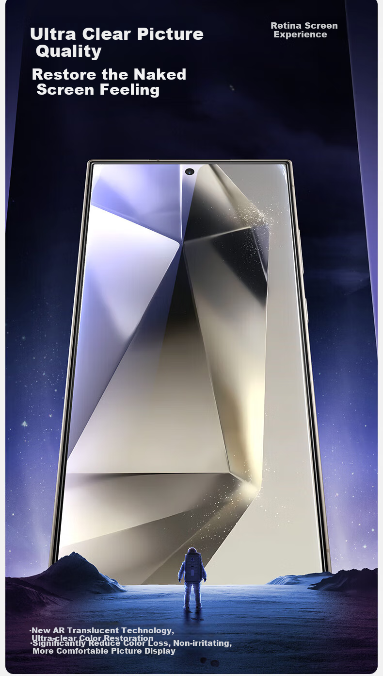 Защитное стекло Shanmo для Samsung Galaxy S24 Ultra, противоударное, антибликовое, 2 шт.