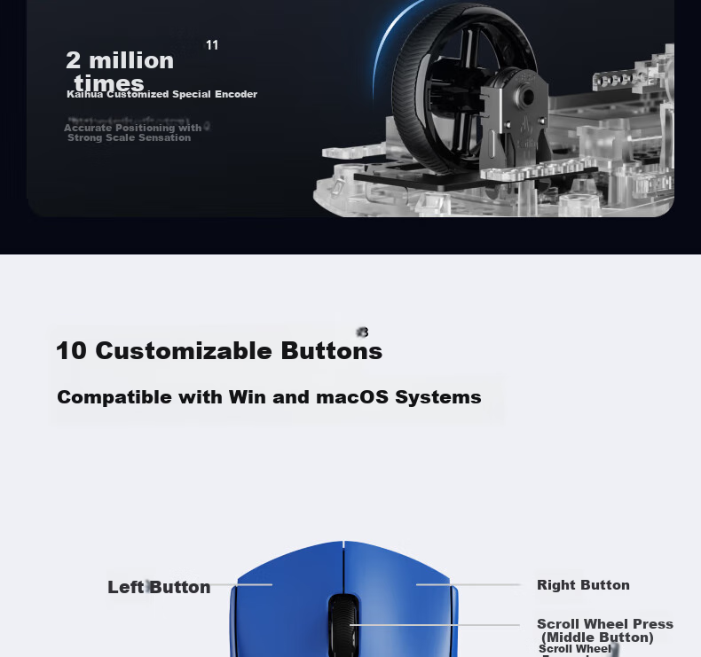 Игровая мышь Rapoo VT7 Dual 8K, проводная/беспроводная, черный