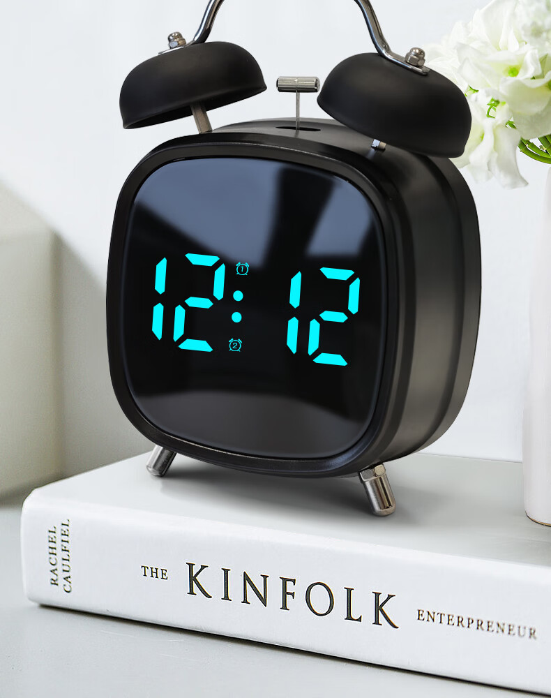 Будильник Timess для школьников и детей, электронный громкий, с голосовым управлением, новая модель 2025, прикроватный, подарок на Новый год