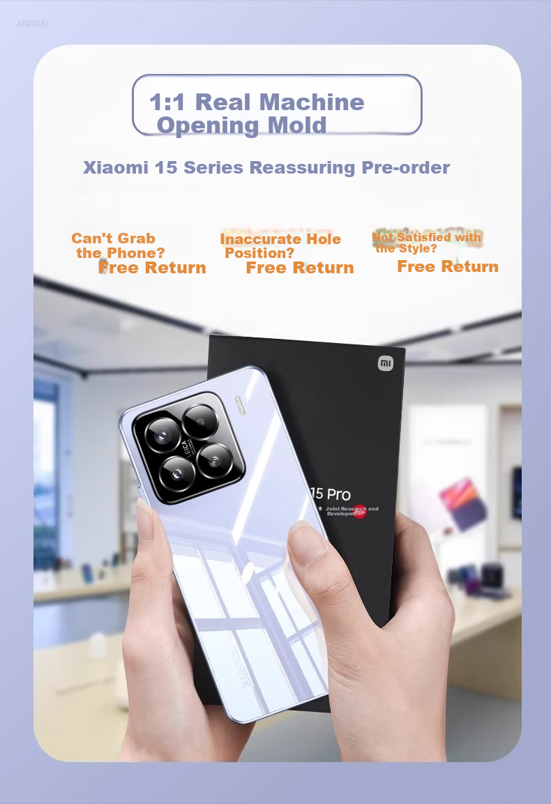 Противоударный чехол POZZO для Xiaomi 15, полностью прозрачный, защита от царапин и отпечатков пальцев