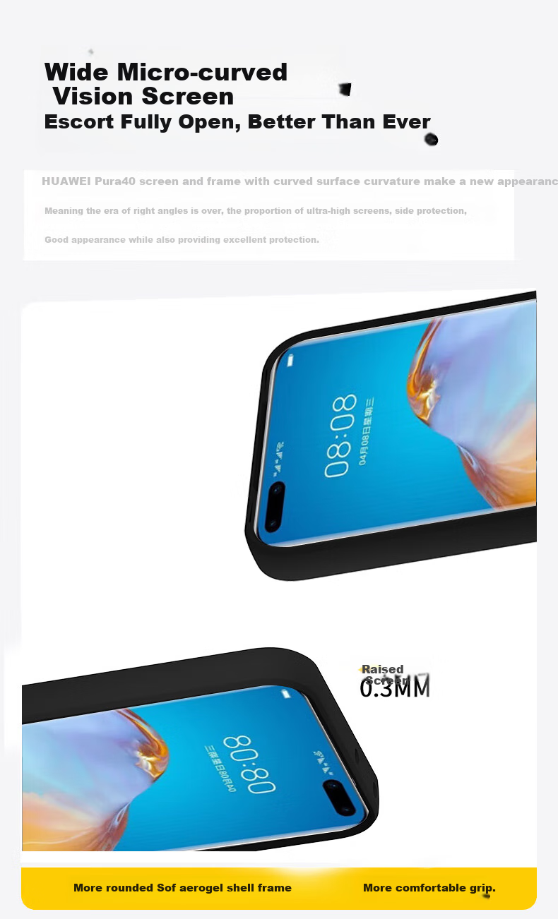 KEKLLE Чехол-накладка с магнитами для Huawei P40 Pro, силиконовый, черный