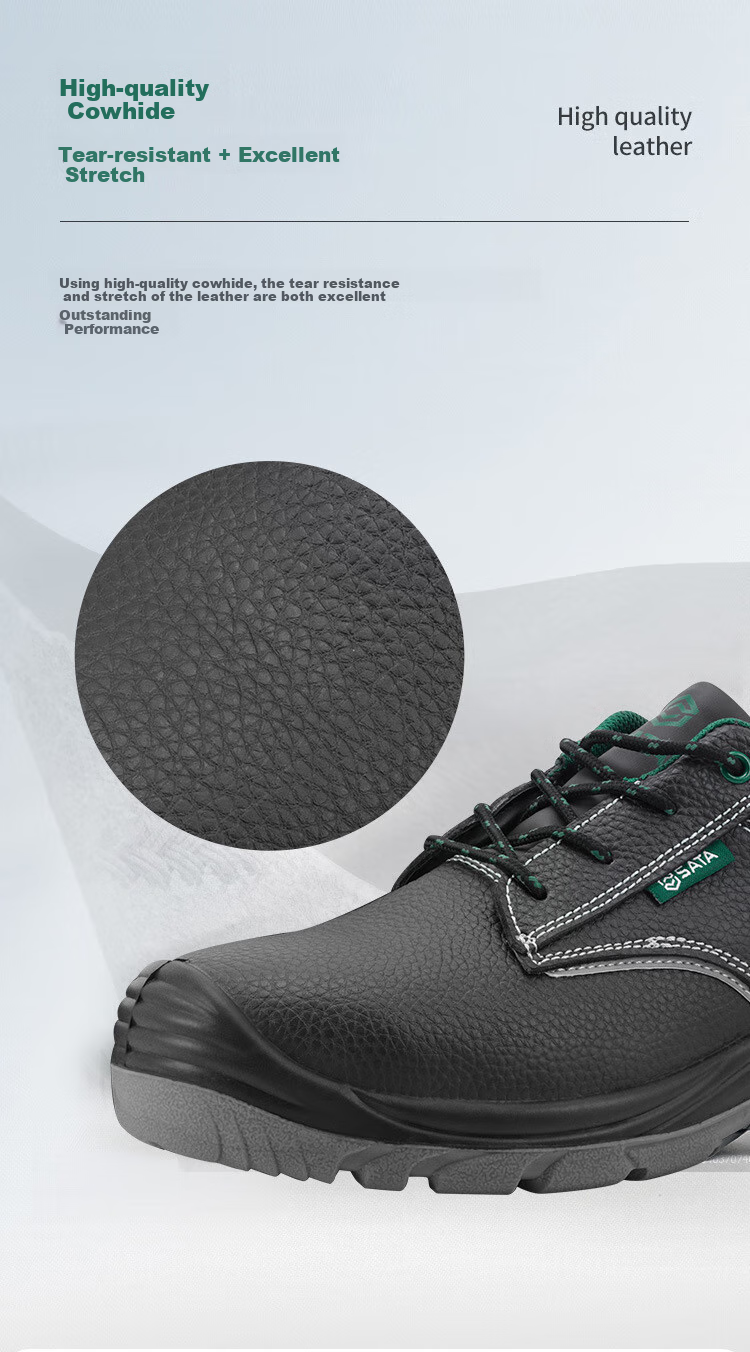 Рабочая обувь Shida Safety Shoes, мужская, кожаная, с защитой от проколов и ударов, нескользящая, модель FF0001, размер 39