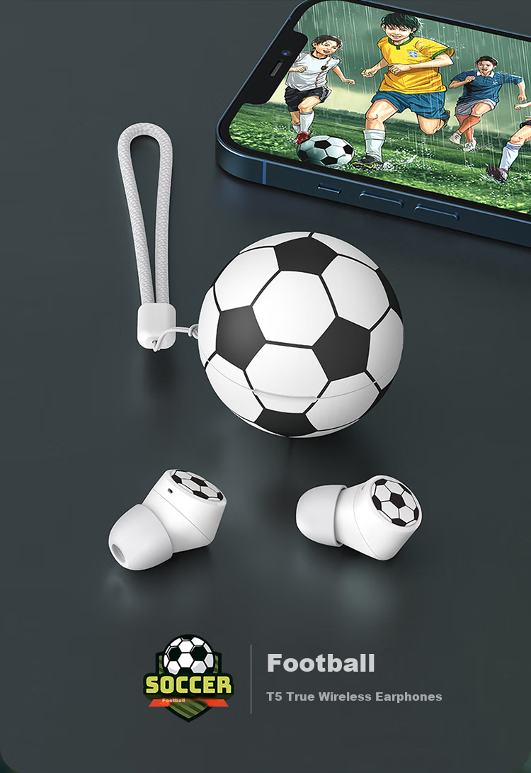 Беспроводные наушники EMEY T5 Bluetooth, спортивные, игровые, внутриканальные с шумоподавлением и долгим временем работы, совместимы с телефонами Apple, Xiaomi, Huawei