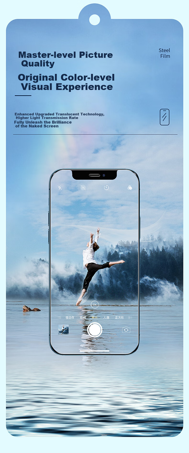 Защитное стекло PISEN для iPhone 12/12 Pro, полноэкранное, HD, защита от царапин и отпечатков пальцев, 2 шт.