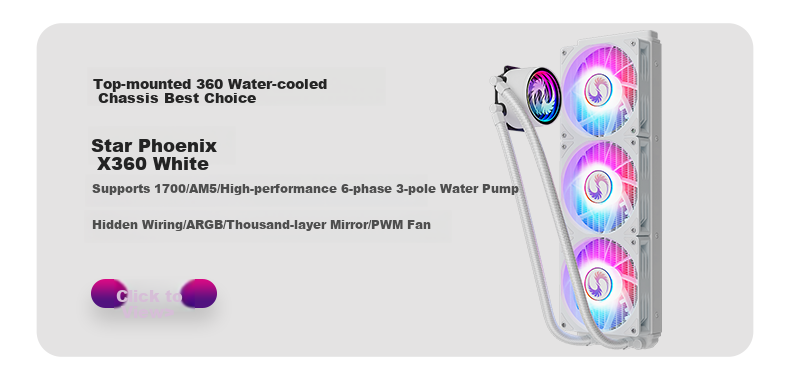 Корпус для компьютера Great Wall Ice Frost X7W Белый (Магнитная панель, поддержка материнских плат ATX, E-ATX, M-ATX, поддержка водяного охлаждения 360 мм, 9 вентиляторов, 5090)