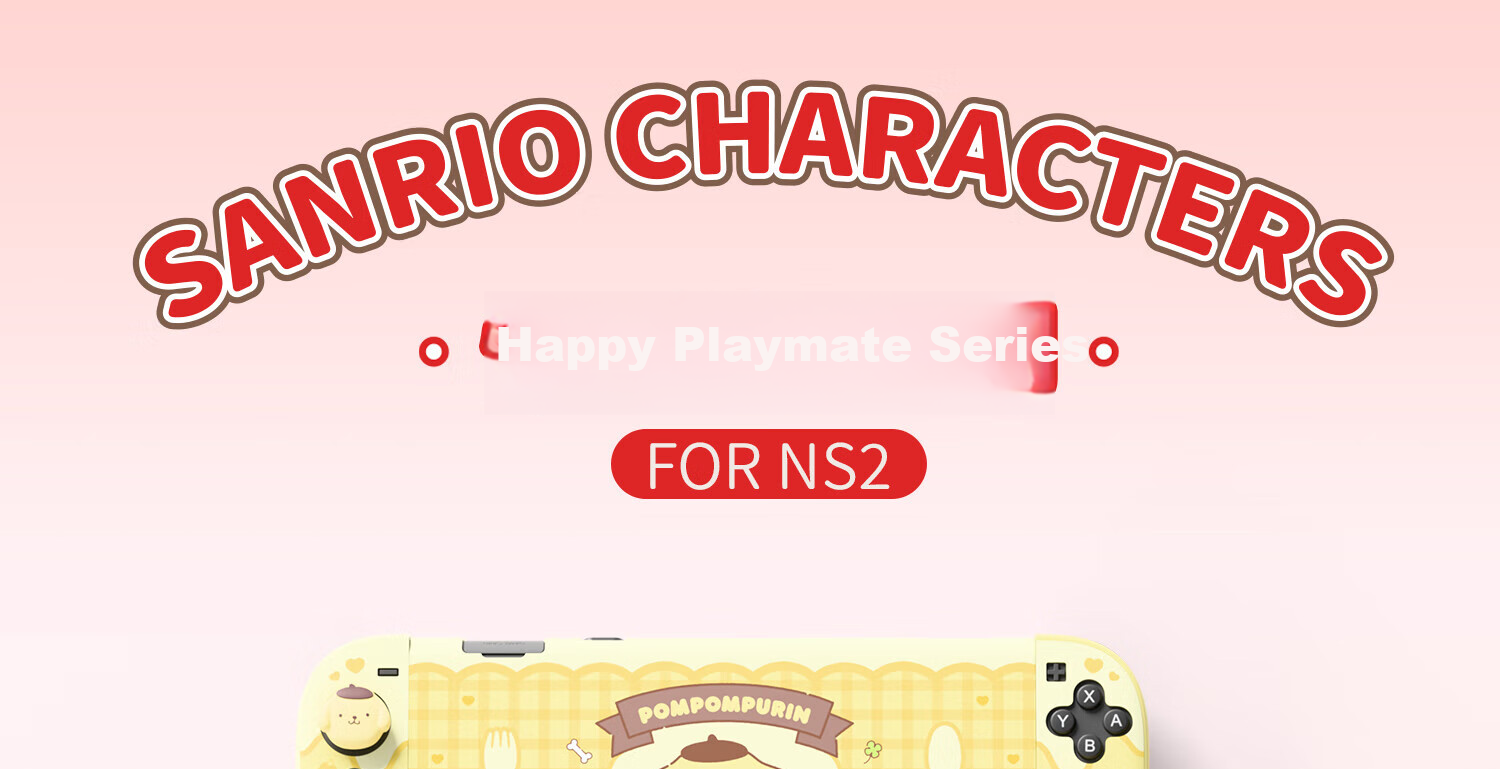 Защитный чехол Jixiang для Nintendo Switch 2, официальный чехол Sanrio, съемный жесткий чехол, ударопрочный, можно подключать к док-станции, чехол для Switch 2-го поколения