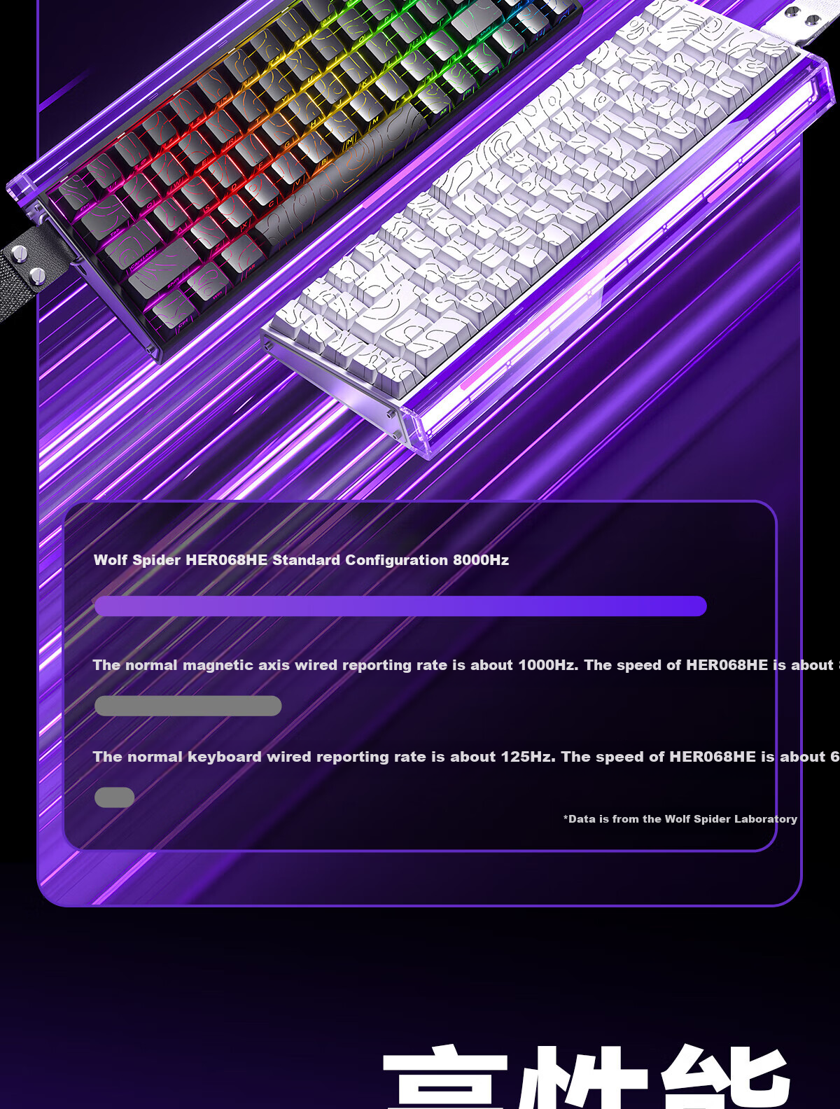 Магнитная механическая клавиатура AULA HERO 68HE, игровая, проводная, RGB подсветка, розовый
