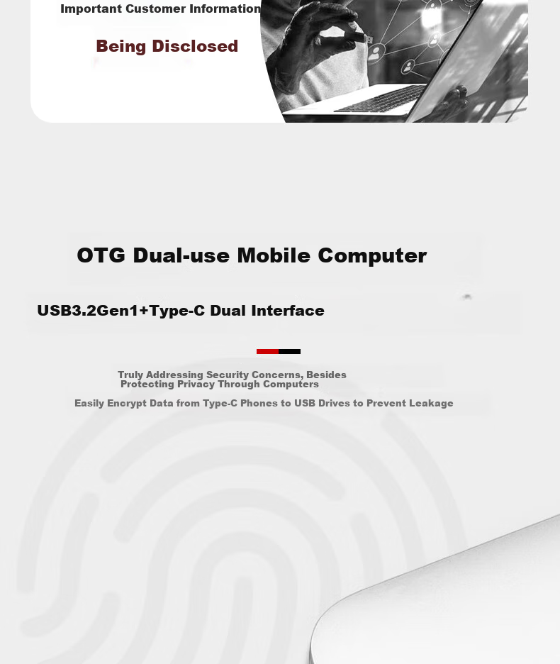 USB-накопитель с защитой отпечатков пальцев