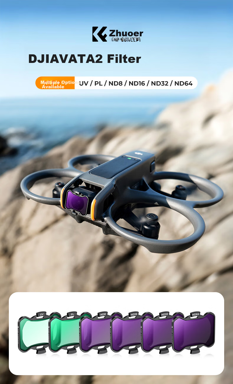 Комплект фильтров K&F CONCEPT для DJI Avata 2, ND8/ND16/ND32/ND64, аксессуары для дрона