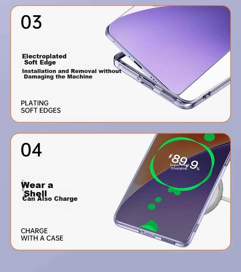 Противоударный чехол POZZO для Xiaomi 15, полностью прозрачный, защита от царапин и отпечатков пальцев