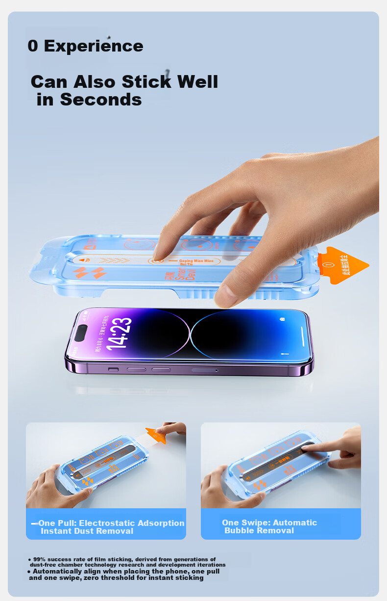 Защитное стекло для экрана Shanmo для iPhone 14 Pro, высокая четкость, защита от синего света, антибликовое покрытие, гладкое касание, защита от пыли на слуховом динамике, 2 шт.